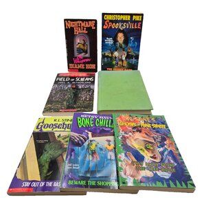 Teen Horror Book Lot R.L Stine Diane Moh Nightmare Hall Joel Sutherland Goosebum